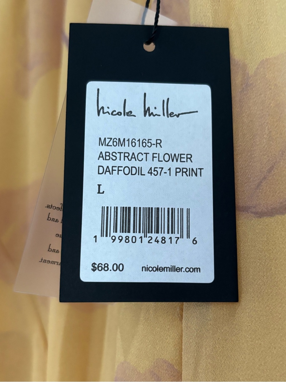 Nicole Miller Yellow Floral Ruffled Maxi Skirt Large - Picture 7 of 9